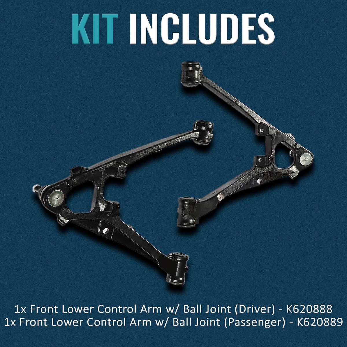 2Pcs Front Lower Control Arm for 2007-2016 Chevy Silverado GMC Sierra 1500