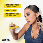 Glued Brow Gel & Edge Control, Strong Hold, Clear, 0.54 Fl Oz