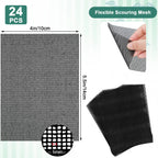 24 Pack Scrubbing Screen Toilet Ring Remover Mesh Scouring Pad