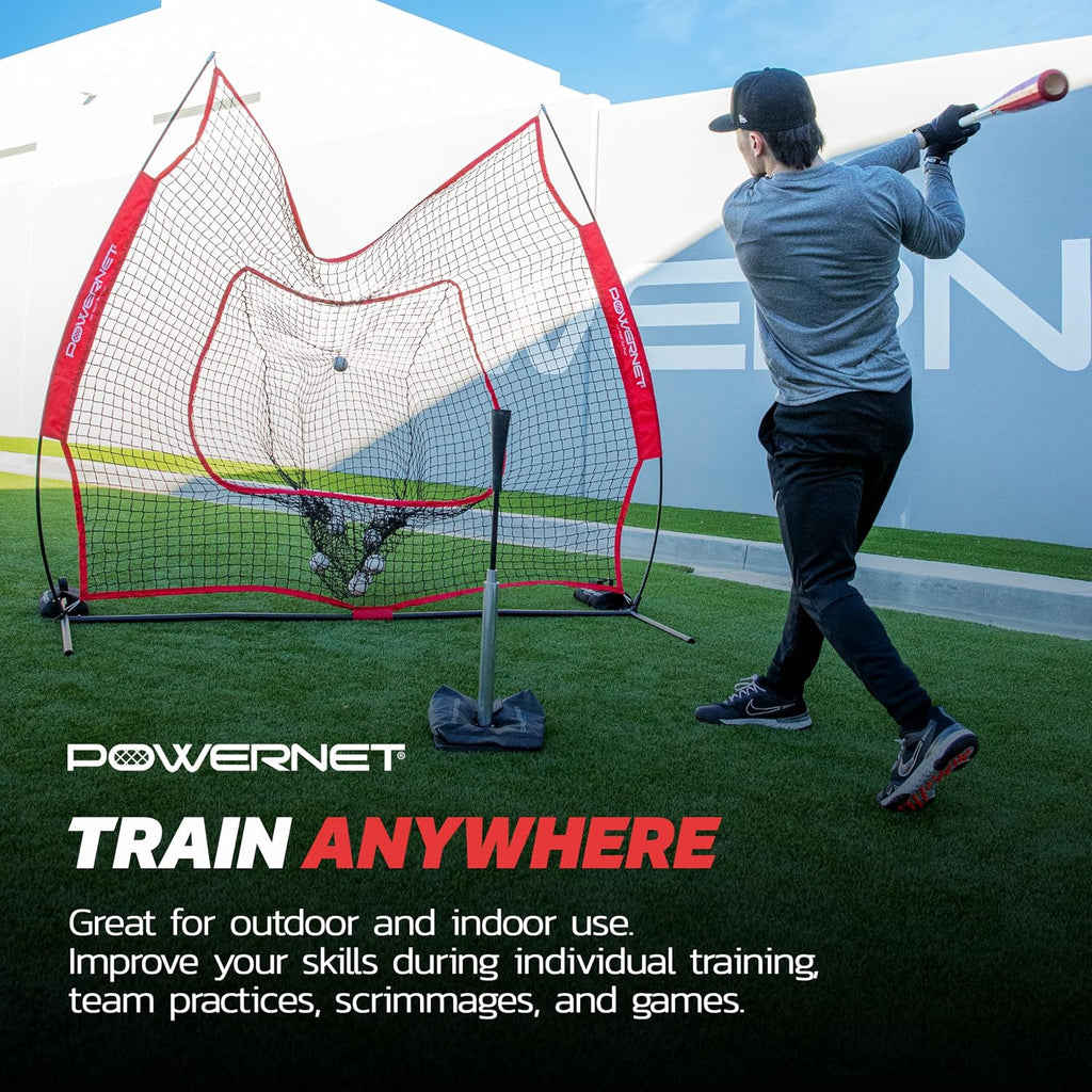 Pro Softball & Baseball Batting Tee, 25-45 Inch Adjustable Height, Universal Baseball Tee for Hitting Drills
