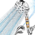 Filtered Shower Head with Handheld, High Pressure 9 Settings Shower Filter Head for Hard Water, Built-in Power