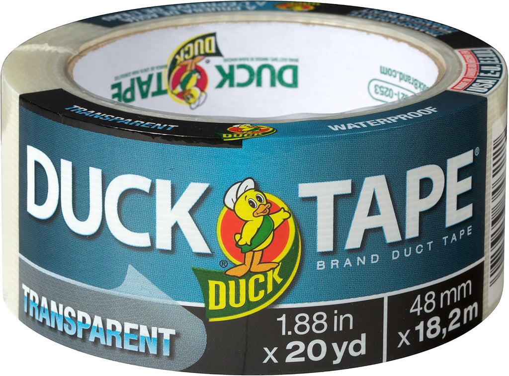 Brand 241414 Single Roll Transparent Duct Tape, 1.88" x 20 yd, Clear