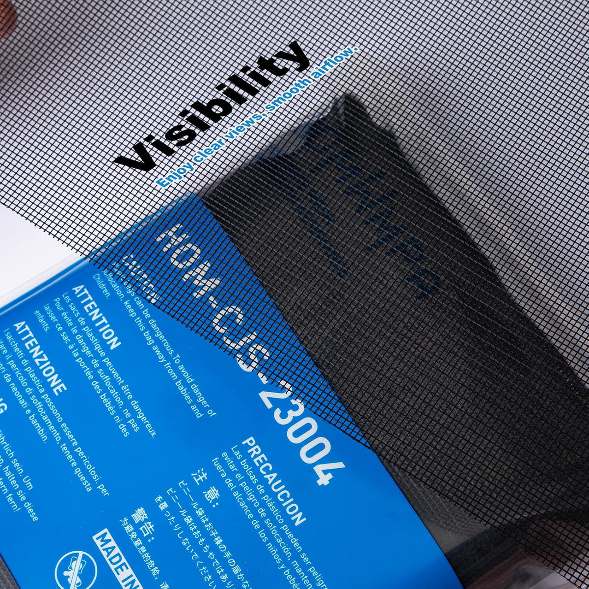 Window Screen Replacement Kit Durable 36" x 90" Polyester Mesh with Tool