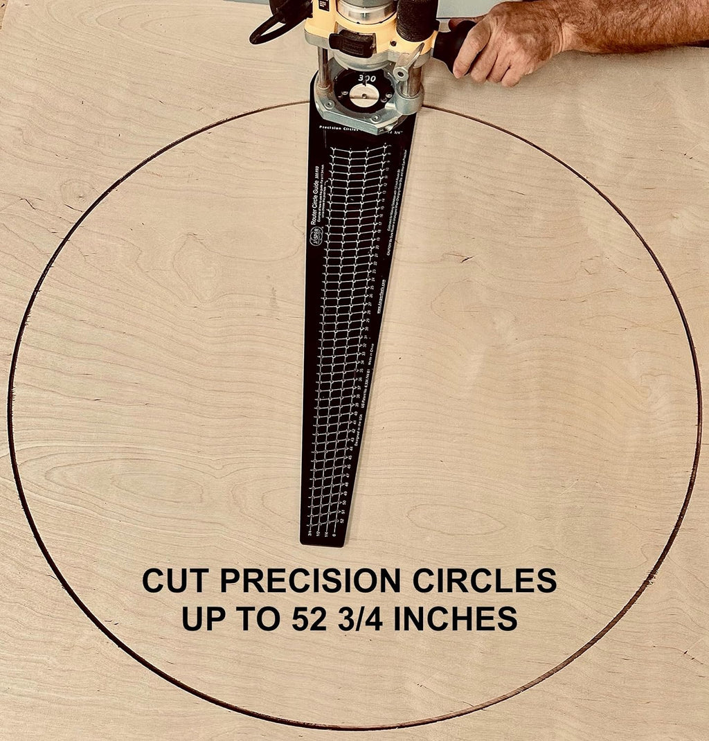 Jasper 300 Industrial Grade LTD ED Circle Cutter Router Jig - Router Circle Jig Cuts Perfect Circles from 7 to 52 ¾”