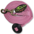 Lunge Line for Horses Cotton Horse Lunge Line with Bolt Snap & Rubber Stop (Pink, 24')