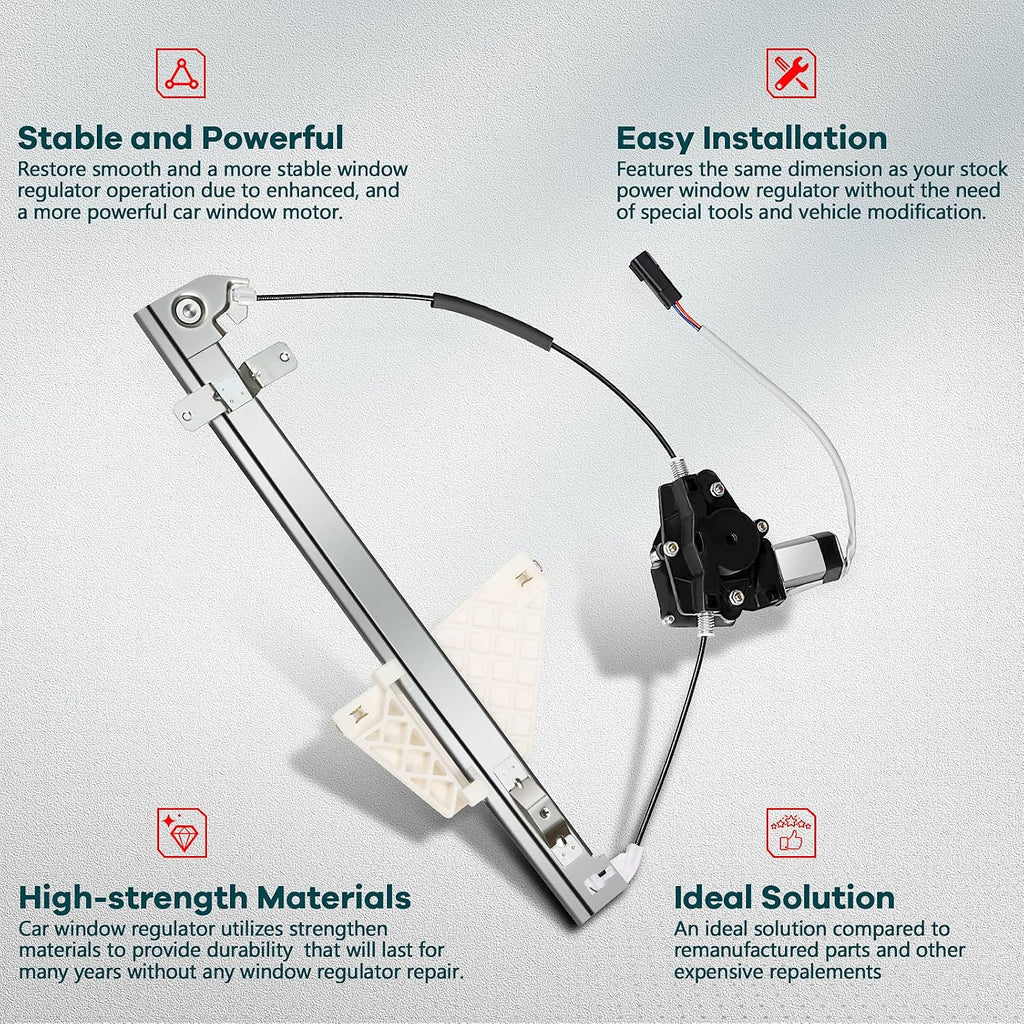 FINDAUTO Power Window Regulator for Jeep Grand for Cherokee for 2001-2004