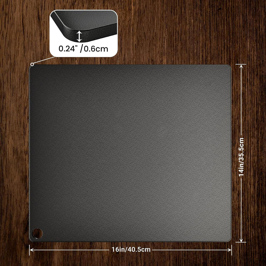 16"x14" Pizza Steel Baking Sheet for Oven BBQ Grill – Crispy Crust