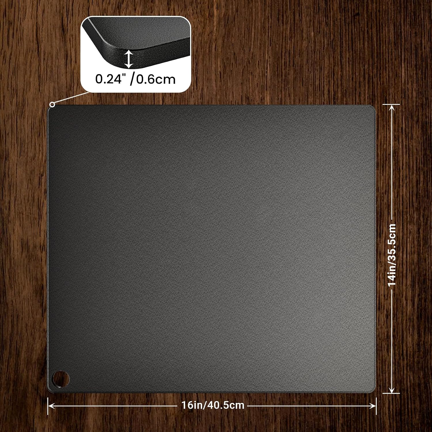 16"x14" Pizza Steel Baking Sheet for Oven BBQ Grill – Crispy Crust