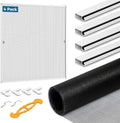 DIY Aluminum Window Screen Frame Kit, 4 Sets, 46 in, White