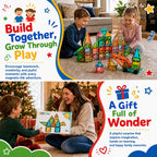 Magnetic Tiles for Kids, STEM Building Magnetic Blocks, 100-Piece