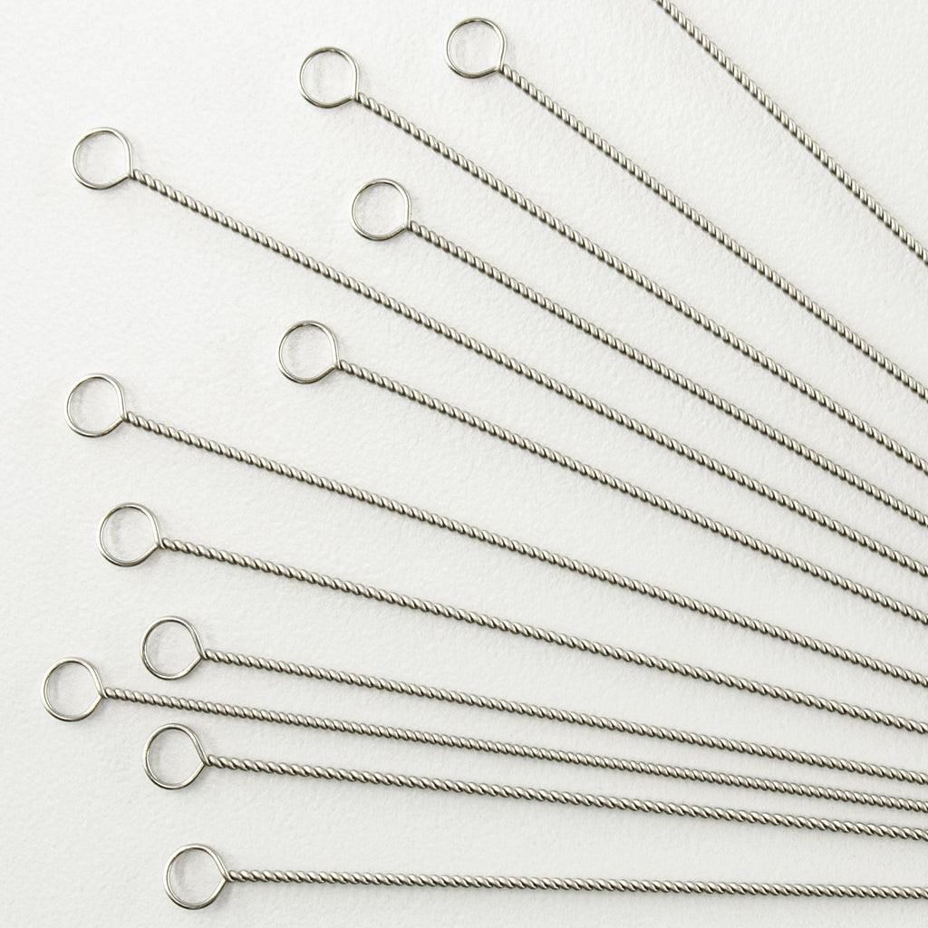 604-12 4mm x 100mm Reusable Inoculating Loops, Nichrome A (12 Pack)