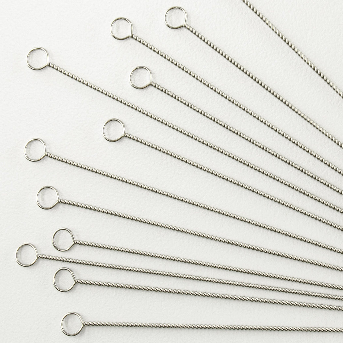 604-12 4mm x 100mm Reusable Inoculating Loops, Nichrome A (12 Pack)