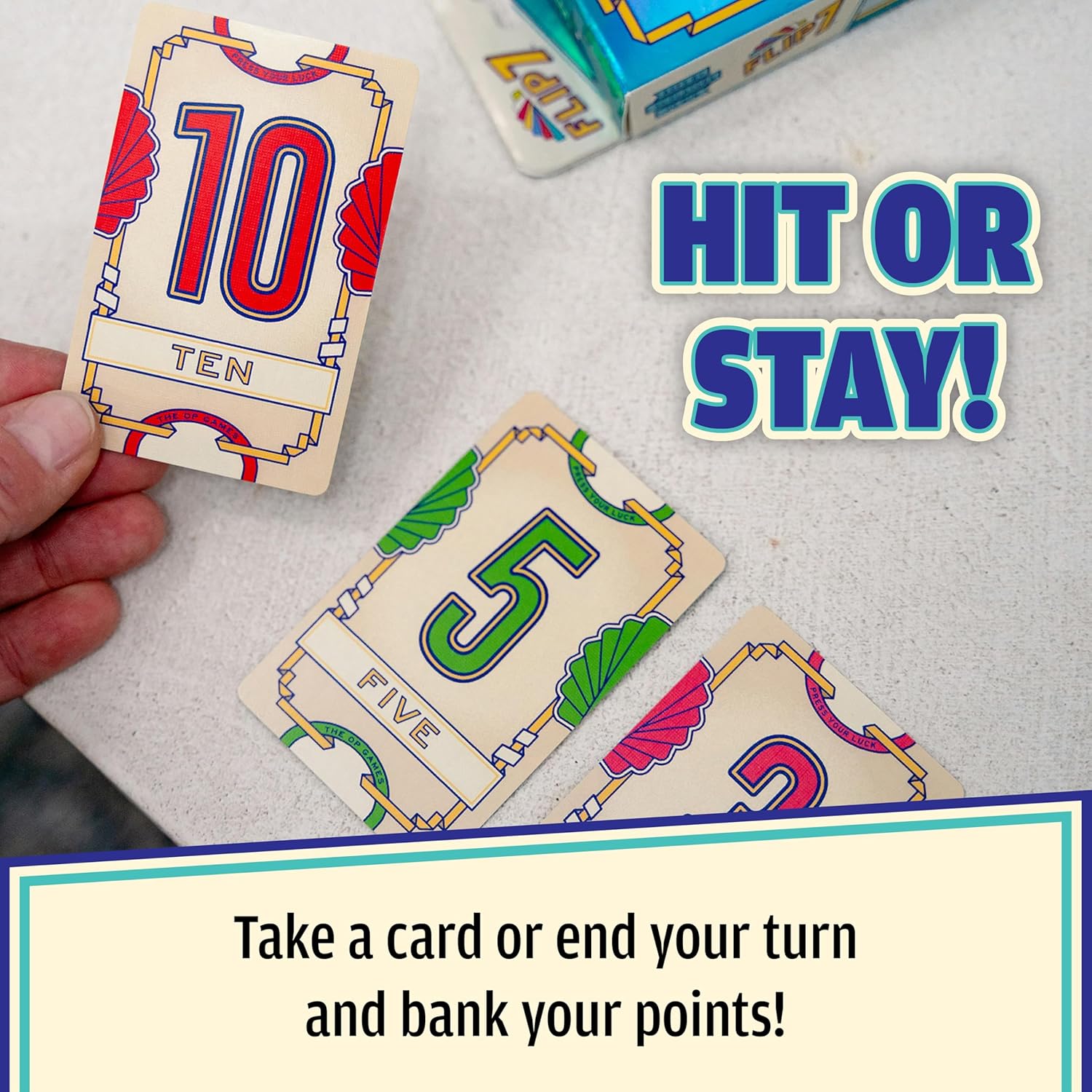 Flip 7, The Ultimate Blend of Press Your Luck & Strategy, Fast-Paced Addictive Card Game,Quick to Learn & Easy to