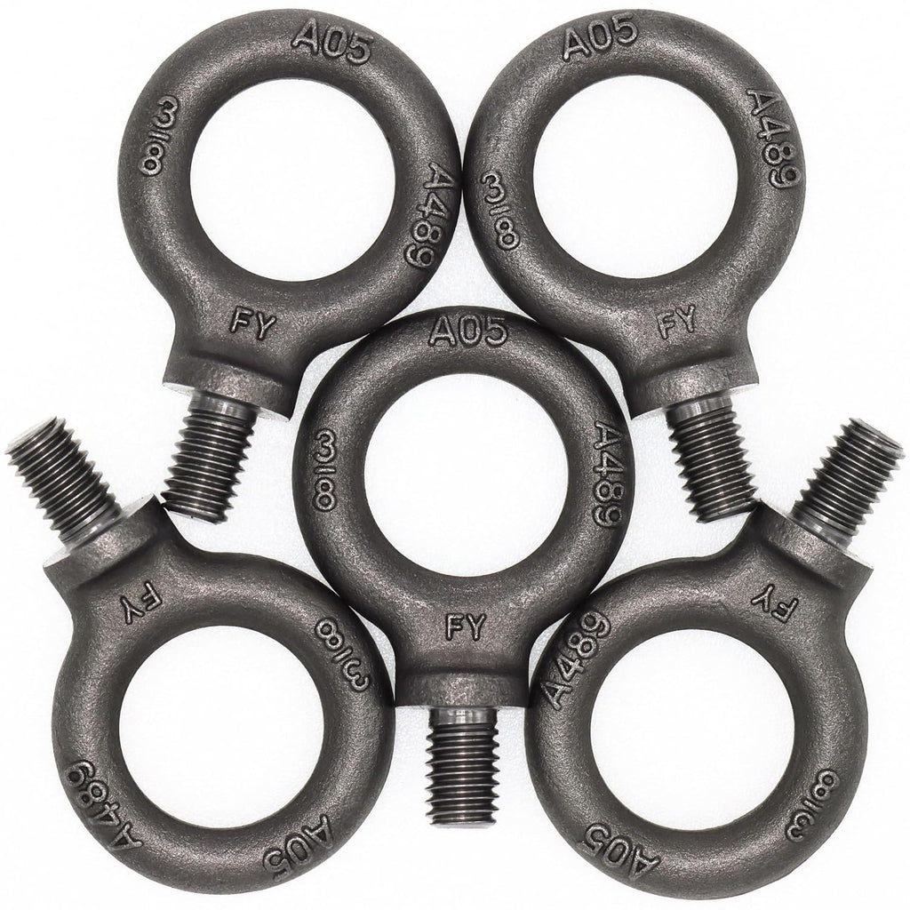 5 Pcs Lifting Shoulder Eye Bolts 3/8"-16 X 5/8"