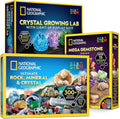 National Geographic Geology Kit with Crystals, Gem Dig, & Rock Collection | Rock Collection Box, Crystal Growing