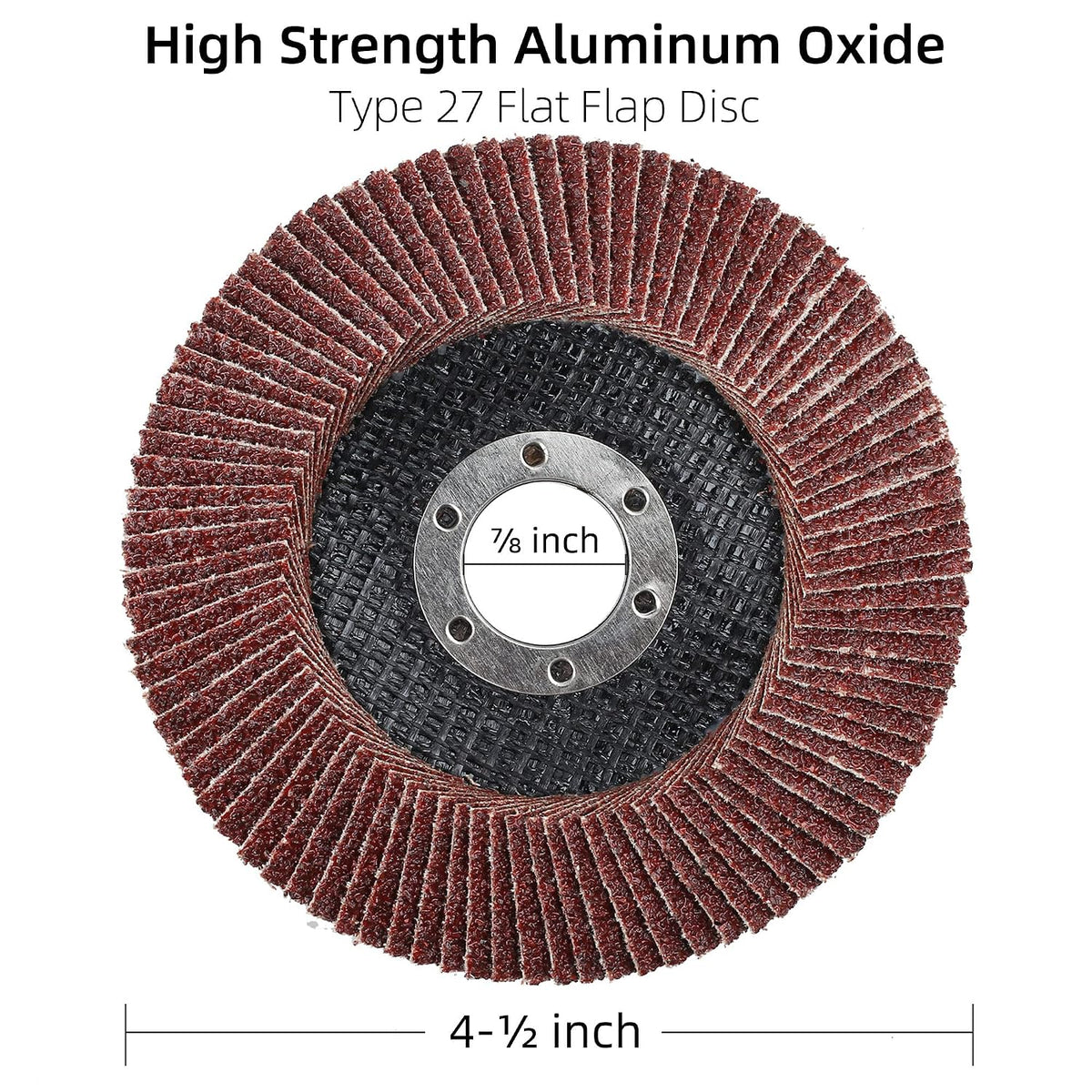 LotFancy Angle Grinder Sanding Disc for Metal & Wood, 4 1/2”, 20 Flap Discs