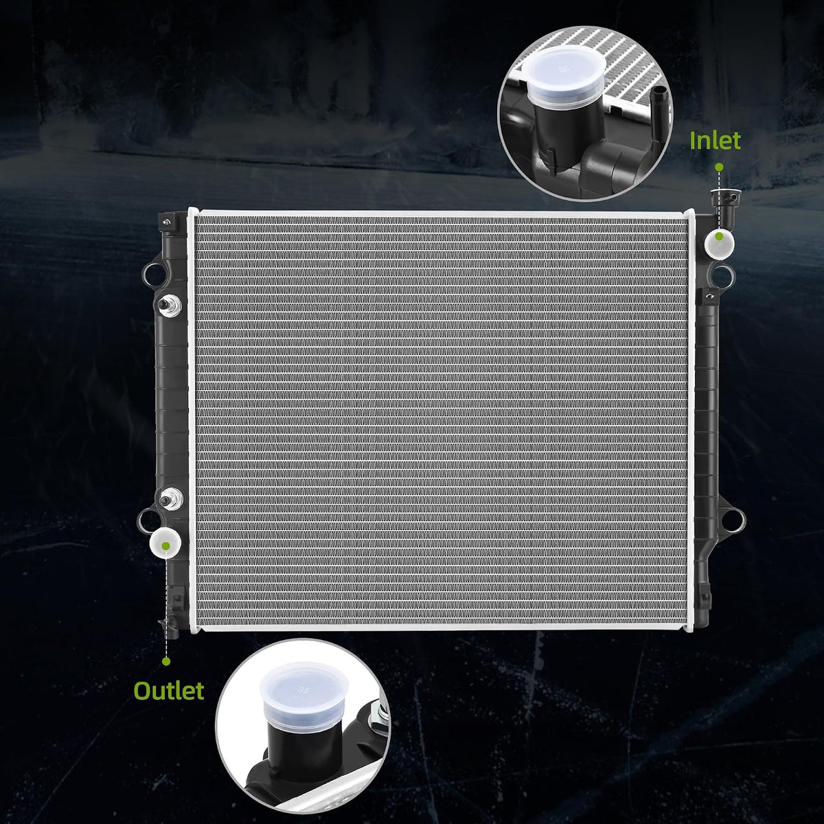 AUTOSAVER88 Radiator Compatible with 2016-2019 2021-2023 Toyota Tacoma