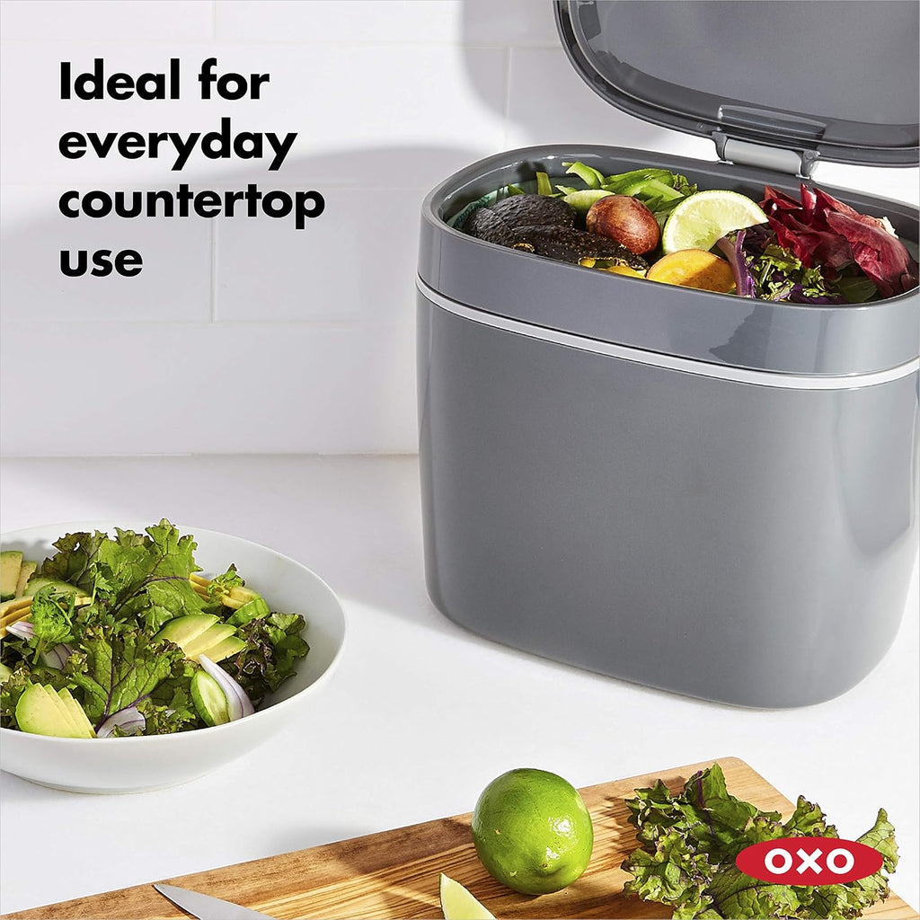 Good Grips EASY-CLEAN COMPOST BIN - CHARCOAL - 1.75 GAL/6.62 L