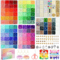 20,000 Pcs Clay Beads Bracelet Making Kit, 120 Colors 6 Boxes Polymer Beads Spacer Heishi Beads & Jewelry Kit with