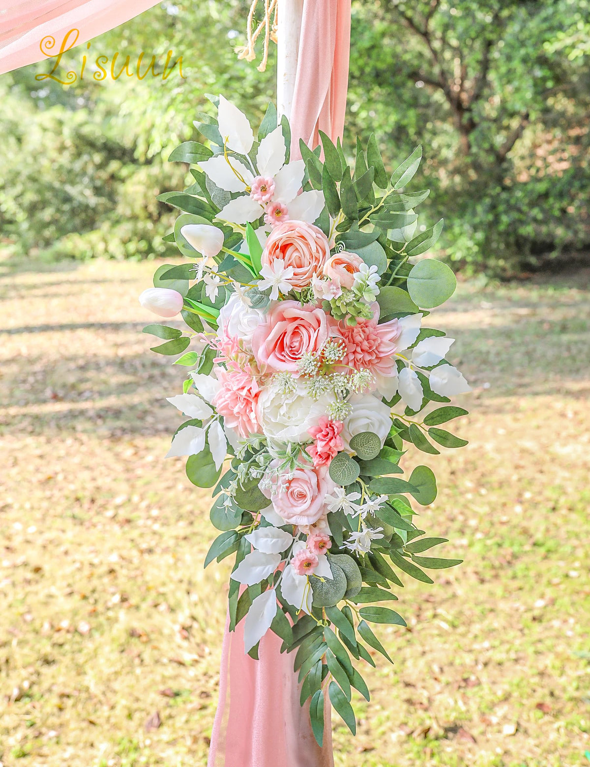 Artificial Wedding Arch Flowers, 2 Large Floral Swags