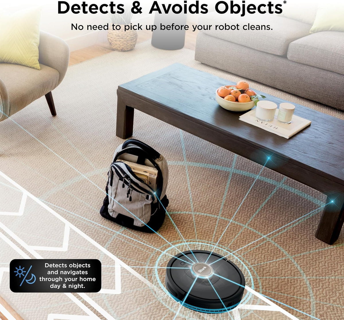 AV2501AE AI Robot Vacuum with XL HEPA Self-Empty Base, Bagless, 60-Day Capacity, LIDAR Navigation, Perfect for Pet