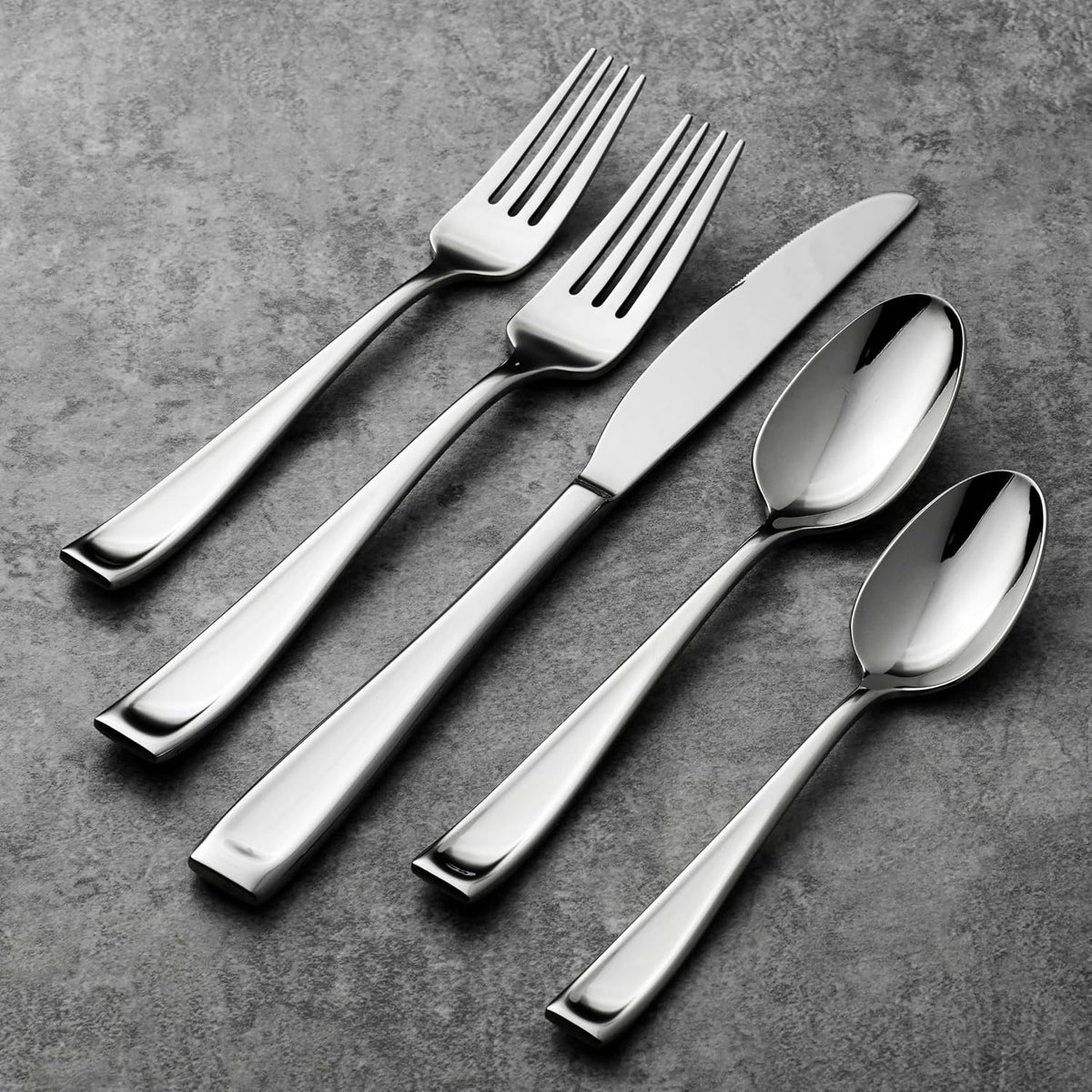 Moda Dinner Forks Silverware Set for 4, Flatware