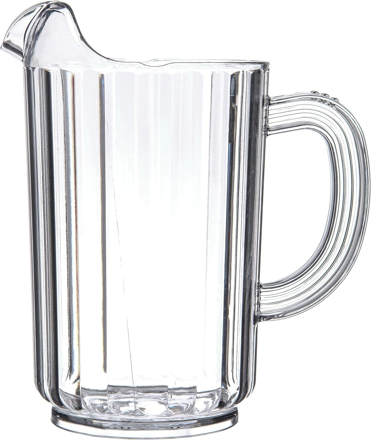 Pitcher, Plastic Pitcher with Ice Trap for Serving Cold Beverages at Home and in Commercial Setting, 32 Oz, 1 Count
