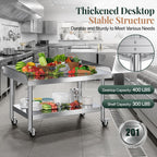 48-Inch Stainless Steel Equipment and Grill Stand