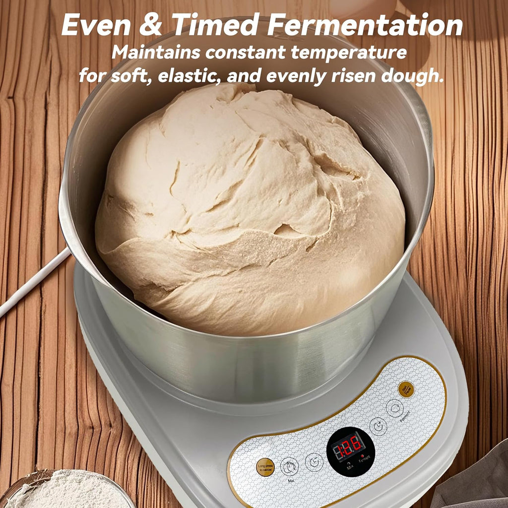 Dough Maker with Ferment Function 7.4Qt Large Capacity Dough Mixer,Commercial& Household Bread Mixer forPizza