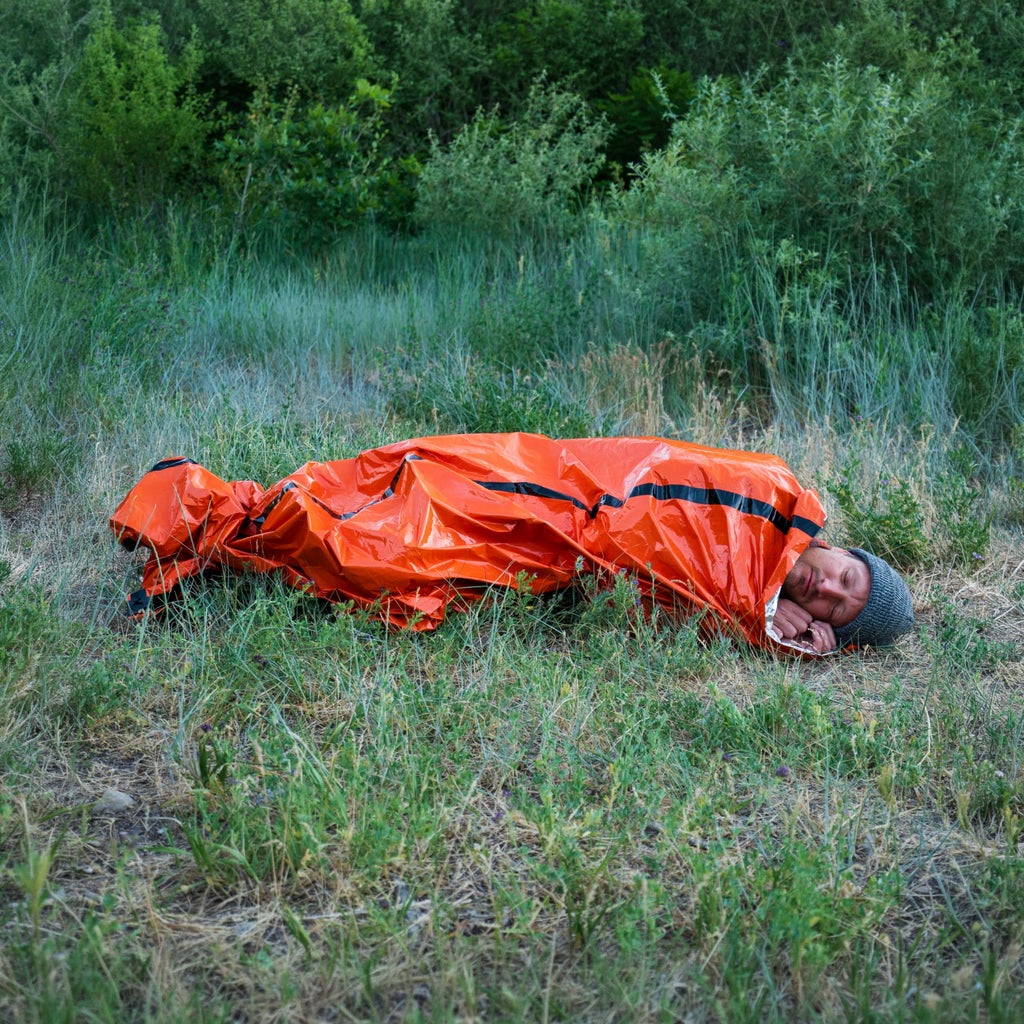 Sleeping Bag 2 Pack, Mylar Emergency Bivy, Green
