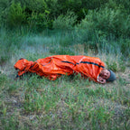 Sleeping Bag 2 Pack, Mylar Emergency Bivy, Green