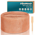 Copper Mesh Rodent Control Kit, 4in x 30ft Rustproof Pure Copper Mesh Roll | Ideal for Slug Snail Mice Control