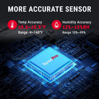 TempPro TempAir Bluetooth Thermometer Hygrometer, 260 ft Temperature Sensor