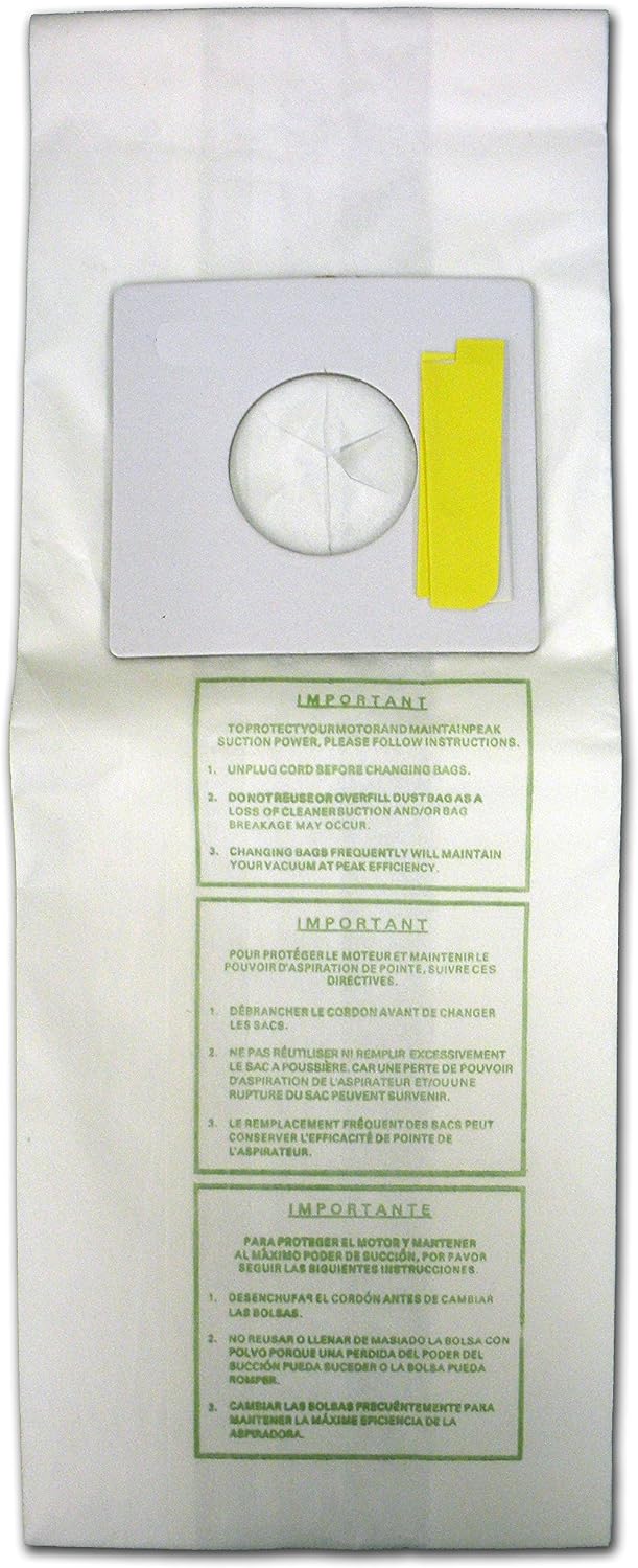 Replacement Micro Filtration Vacuum Bags Designed to Fit Sharp PU-2 Uprights 6 Pack