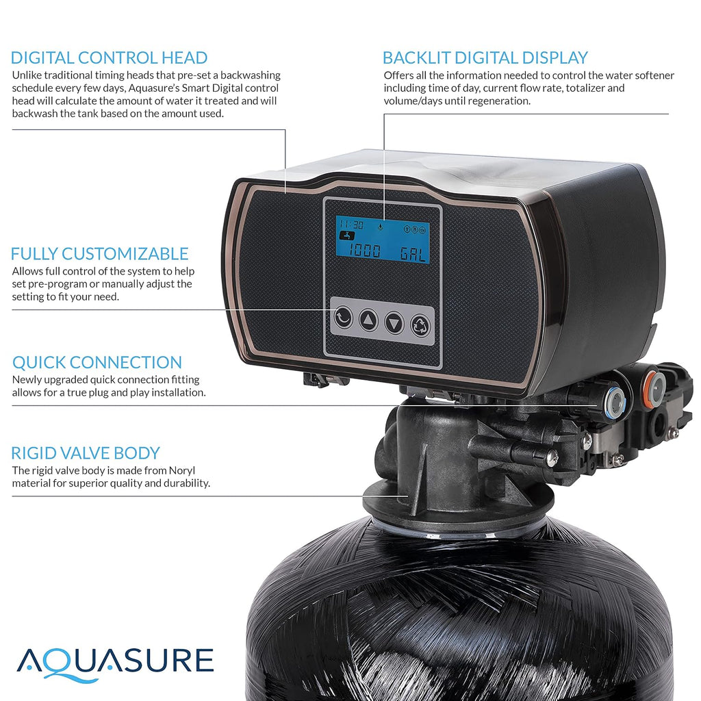 Harmony Lite All-in-One 34,000 Grains Whole House Water Softener with Pleated Sediment Pre-Filter System | Reduces