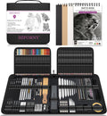 126 PCS Drawing Kit Sketching Pencil Set,Sketch Pencils Art Supplies with 3-Color