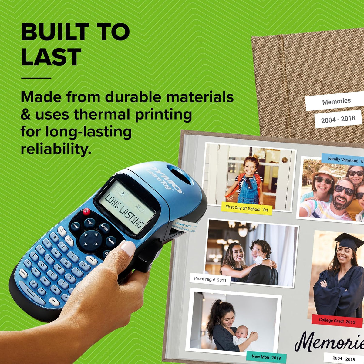 Label Maker Machine with 3 Tapes - 100H LetraTag Handheld, Includes 3 LT Label Tapes, Perfect for Home & Office