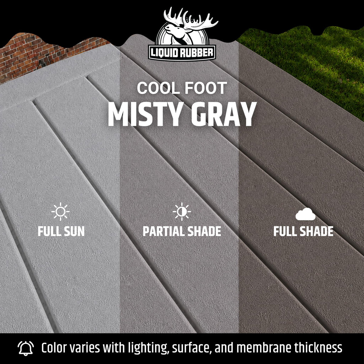 Cool Foot Pool Deck Coating, Cooling, Misty Grey, 5 Gallon