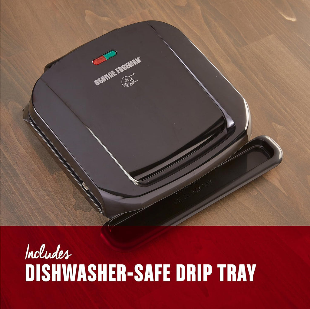4-Serving Indoor Grill with Removable Plates