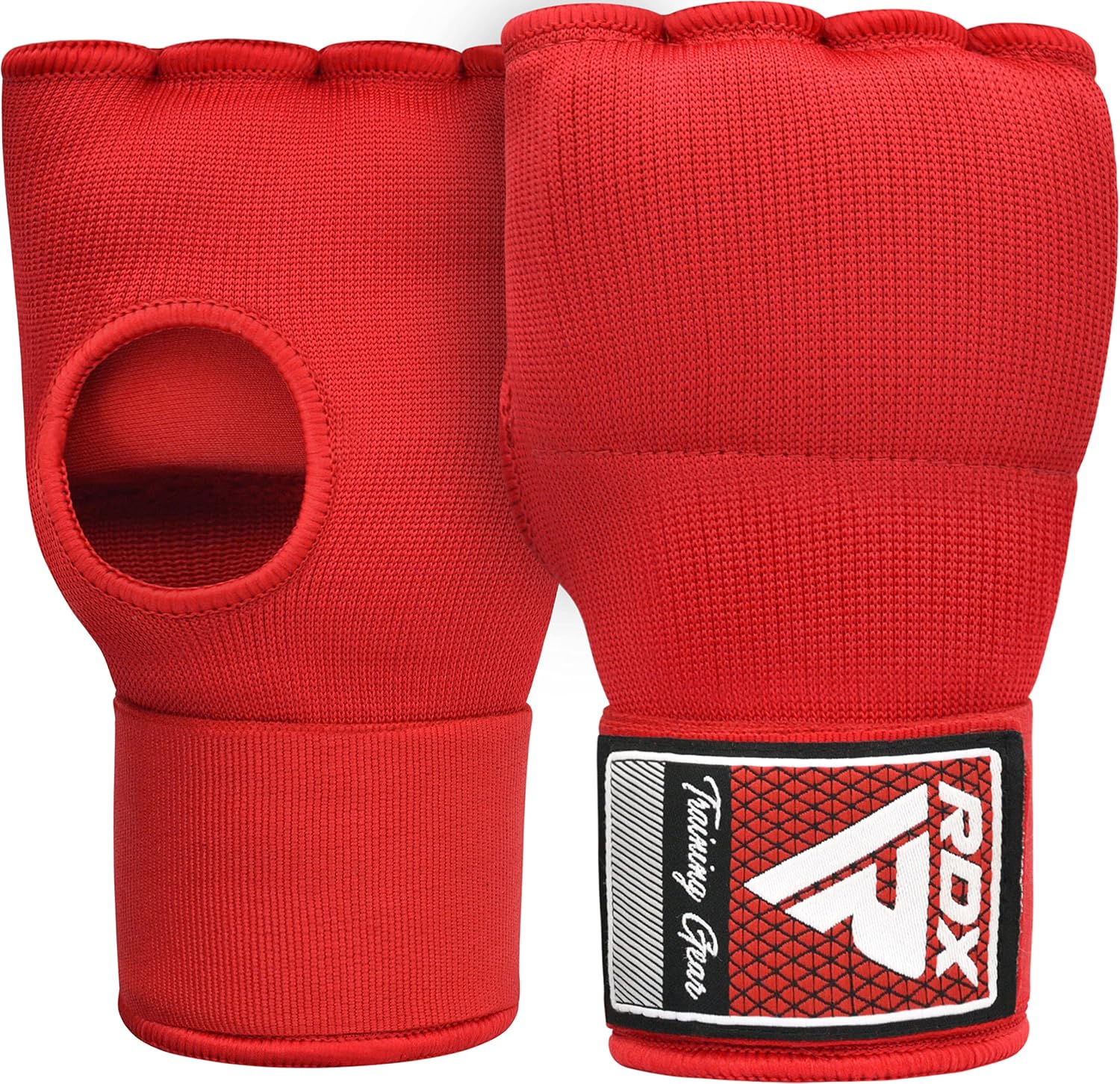 Gel Boxing Hand Wraps Inner Gloves Men Women, Quick 100cm Long Wrist Straps, Elasticated Padded Fist Under Mitts