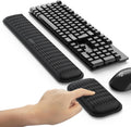 Ergonomic Wrist Rest for Keyboard and Mouse, Soft Memory Foam Keyboard Wrist Rest Set with Non-Slip Silicone Base