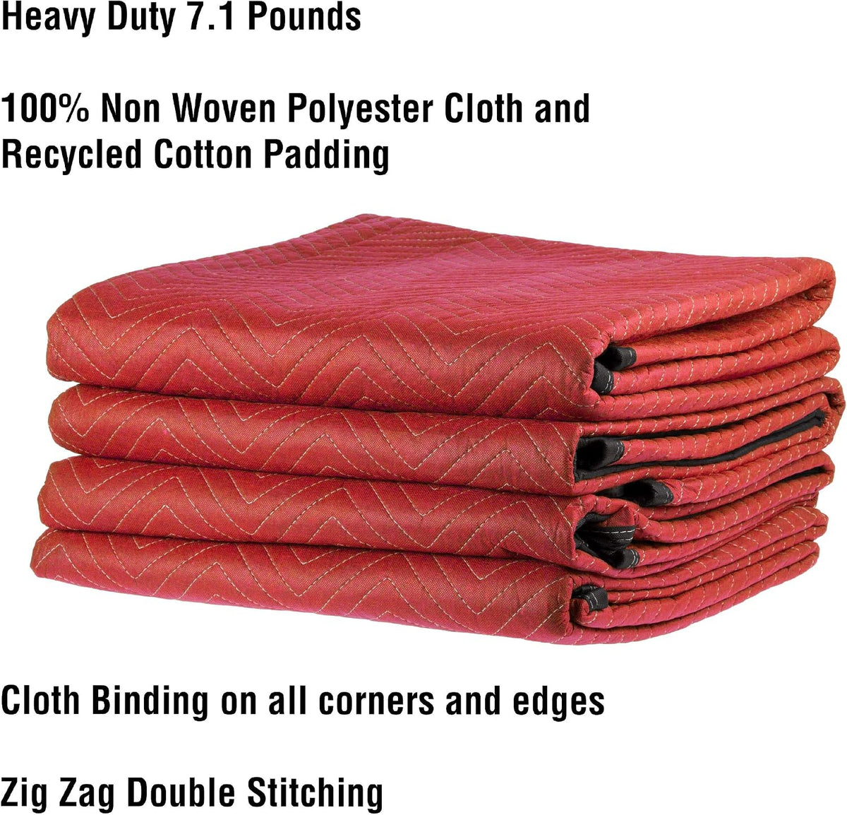 7.1 Pound Furniture and Appliance Moving Blanket Heavy Duty Quilted Movers Utility Textile Pad for