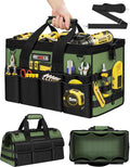 16-Inch Heavy Duty Tool Bag, 19-Pockets Tool Box Organizer, Portable Toolbag W/Soft Handle for Organized Storage