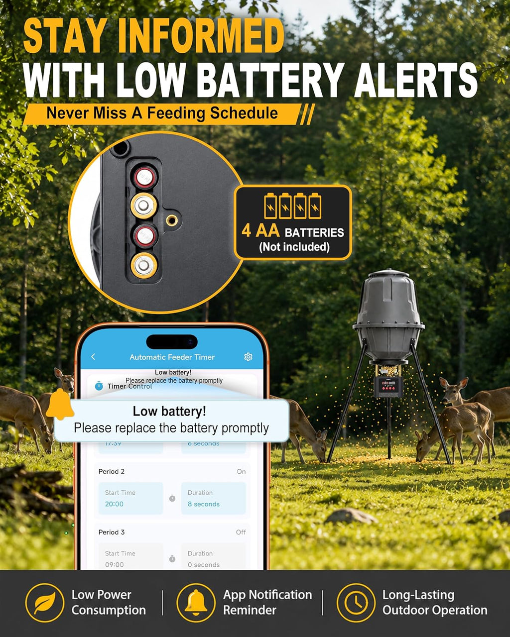 Bluetooth Deer Feeder Timer, APP Control