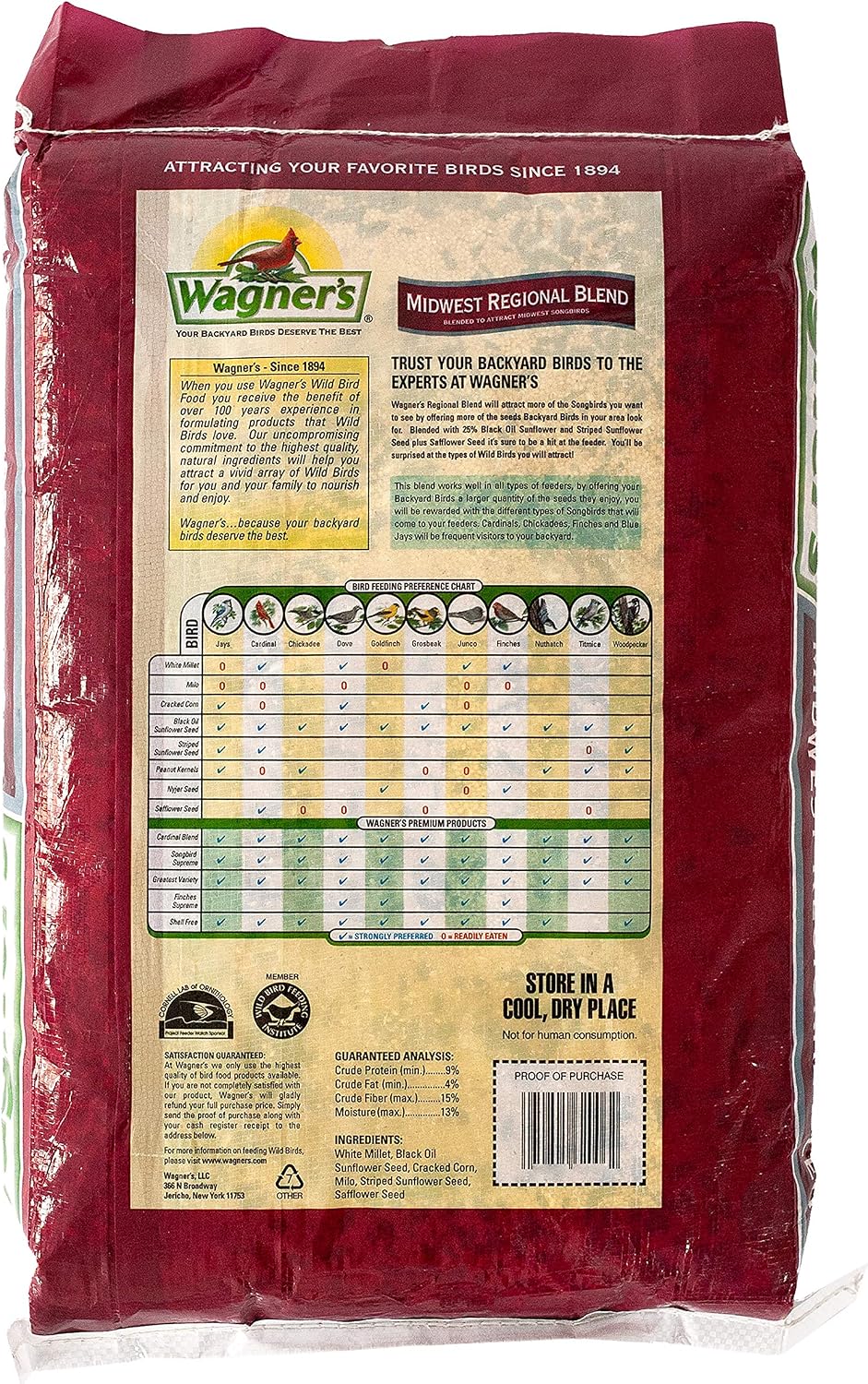 62009 Midwest Regional Blend Wild Bird Food, 8-Pound Bag