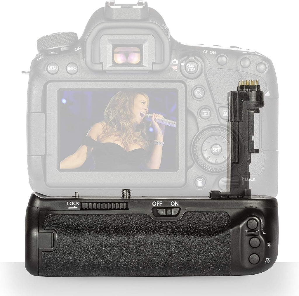 Battery Grip Replacement for BG-E21 for Canon EOS 6D Mark II DSLR Camera with Deluxe Accessory Bundle – Includes: 4X