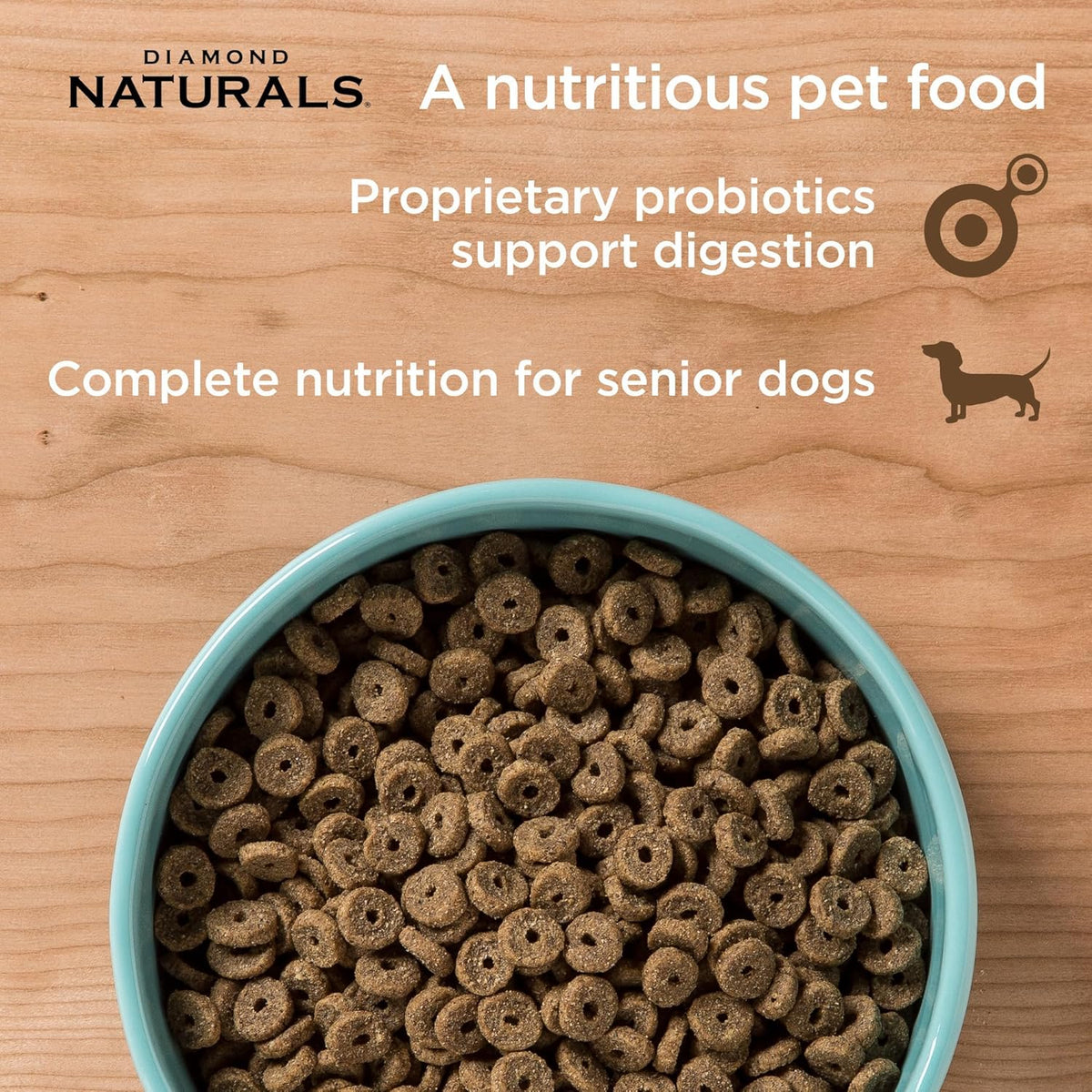 Senior Dry Dog Food, Chicken, Egg & Oatmeal, 6lb