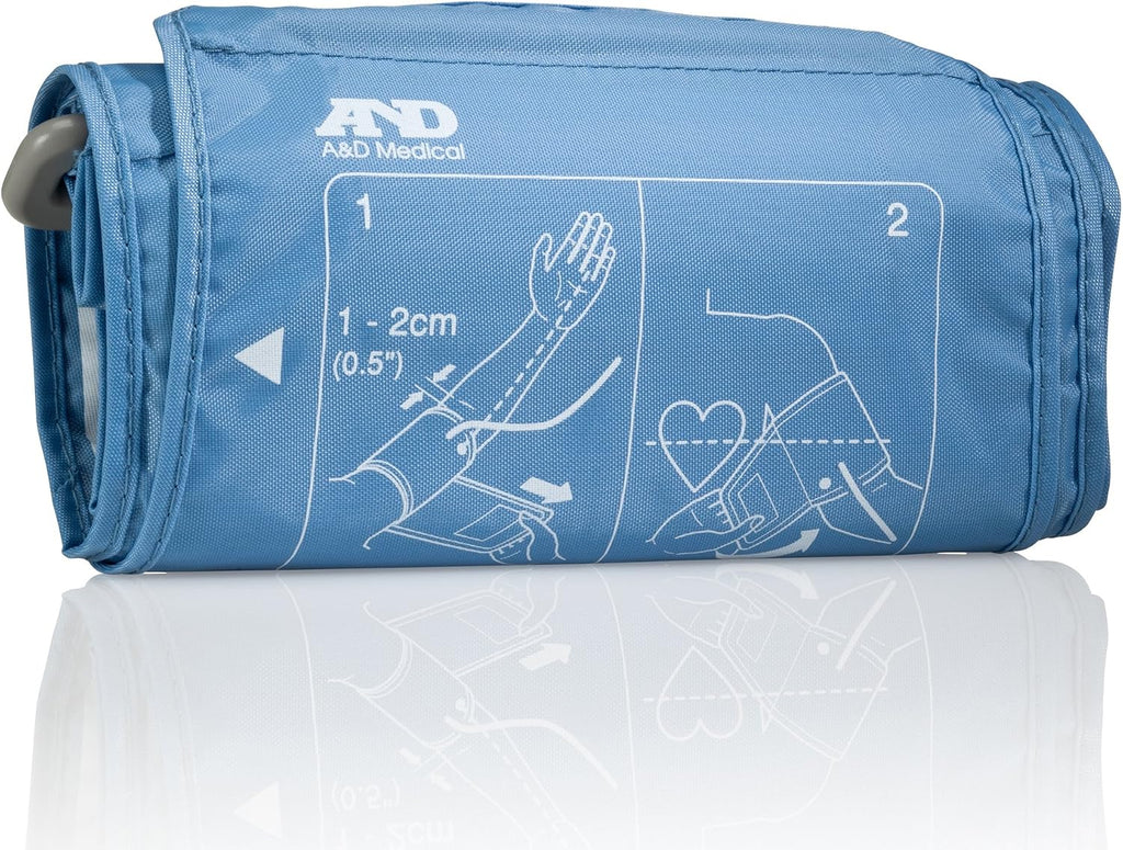 A & D Medical Large Cuff Arm Reusable Blood Pressure Cuff UA-291 Blue 1 Each