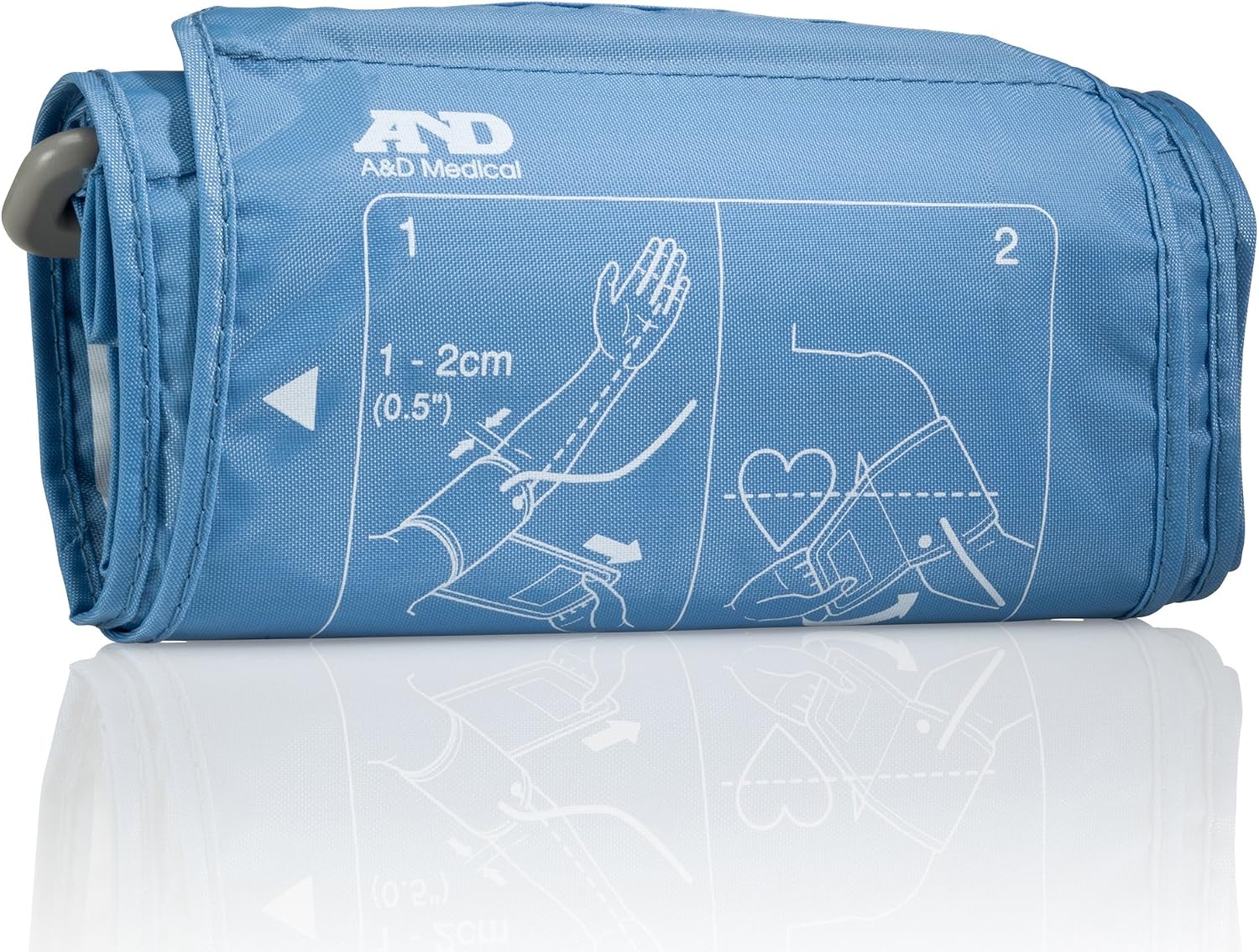 A & D Medical Large Cuff Arm Reusable Blood Pressure Cuff UA-291 Blue 1 Each