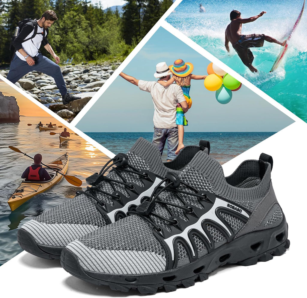Water Shoes for Women Men Quick-Dry Aqua Shoes Men's Hiking Water Shoes Women's Beach Shoes Lightweight Water Sports